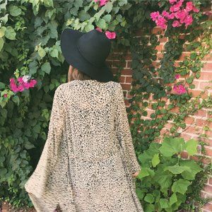 Leopard Print Kimono
